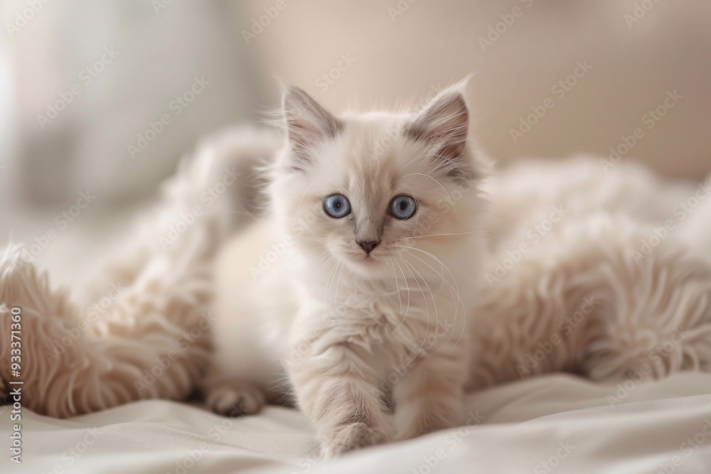 white persian kitten. Beautiful Playful Kitten of purebred white persian kitten. Beautiful Playful Kitten of purebred