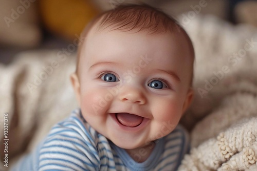 portrait of a happy smile baby