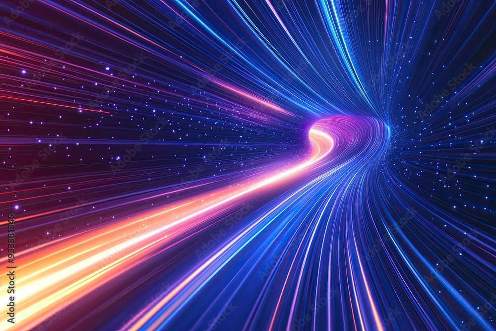 Obraz premium Horizontal speed lines background