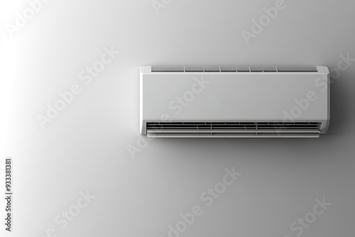 Wallpaper Mural White Wall Background Featuring Air Conditioner in Room Setting Torontodigital.ca