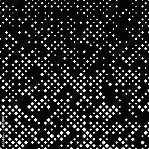 Geometrical diagonal square pattern background design - monochrome abstract vector graphic