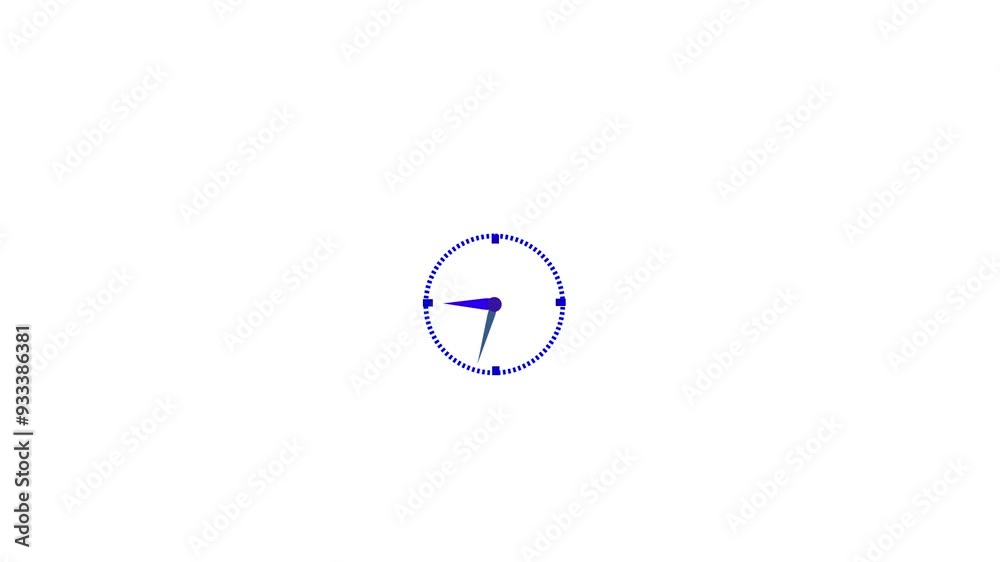 Clock animation video.Clock icon with moving arrows Clock animation video.Clock icon with moving arrows