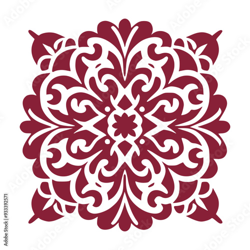Abstract Floral Pattern for Fabric and Textiles
