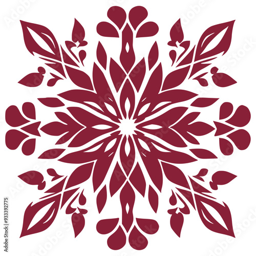 Abstract Floral Pattern for Fabric and Textiles