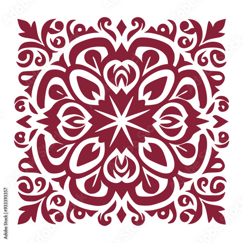 Abstract Floral Pattern for Fabric and Textiles