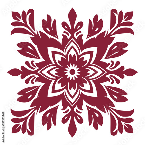 Abstract Floral Pattern for Fabric and Textiles