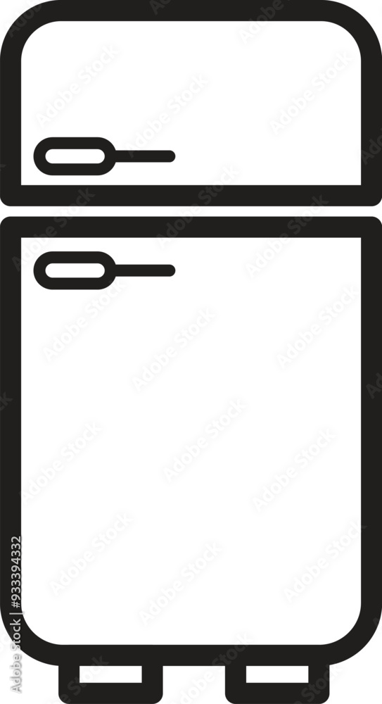 Line Refrigerator icon isolated on white background. Vector illustration Line Refrigerator icon isolated on white background. Vector illustration