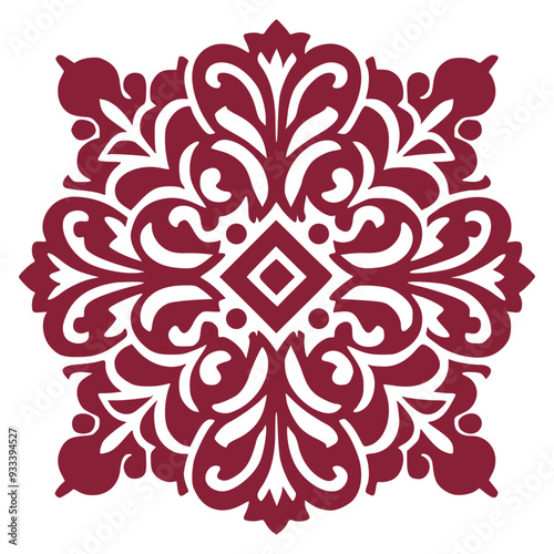 Abstract Floral Pattern for Fabric and Textiles