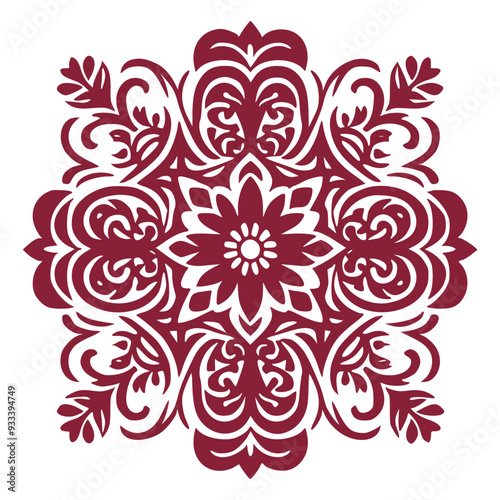 Abstract Floral Pattern for Fabric and Textiles