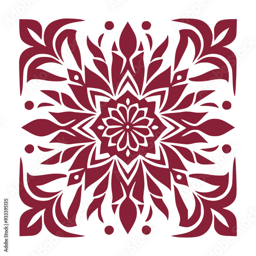 Abstract Floral Pattern for Fabric and Textiles