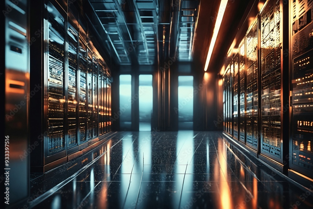 Data Center Interior Data Center Interior