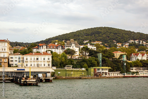 shorescape of the buyukada island in istanbul