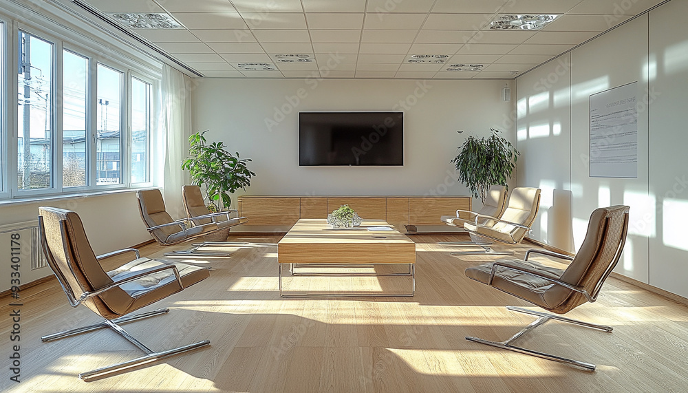 Fototapeta premium Classic Modern Hotel Lobby Traditional Meets Contemporary