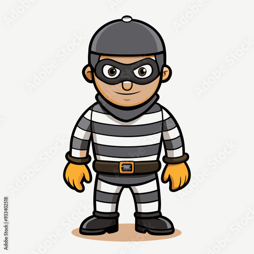 cartoon vector illustration of gangster