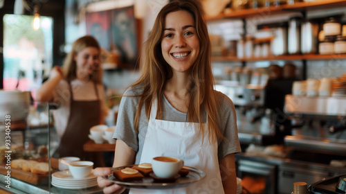 woman in cafe