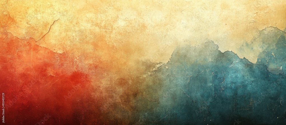 Abstract Watercolor Background with Red, Yellow and Blue Tones Abstract Watercolor Background with Red, Yellow and Blue Tones