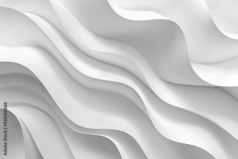 Obraz premium Wavy lines on a white abstract background