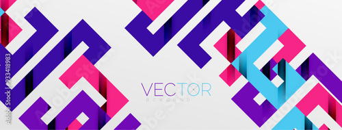 Color bend lines with shadow texture effect. Vector Illustration For Wallpaper, Banner, Background, Card, Book Illustration, landing page