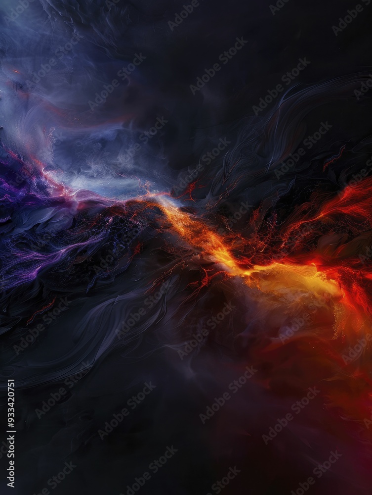 Fototapeta premium Abstract digital designs featuring imaginative and expressive creations that push the boundaries of contemporary digital art through advanced techniques and innovative concepts