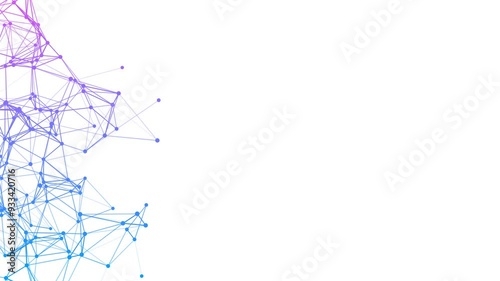 4k abstract plexus mesh geometric technology with lines and dots animated background.