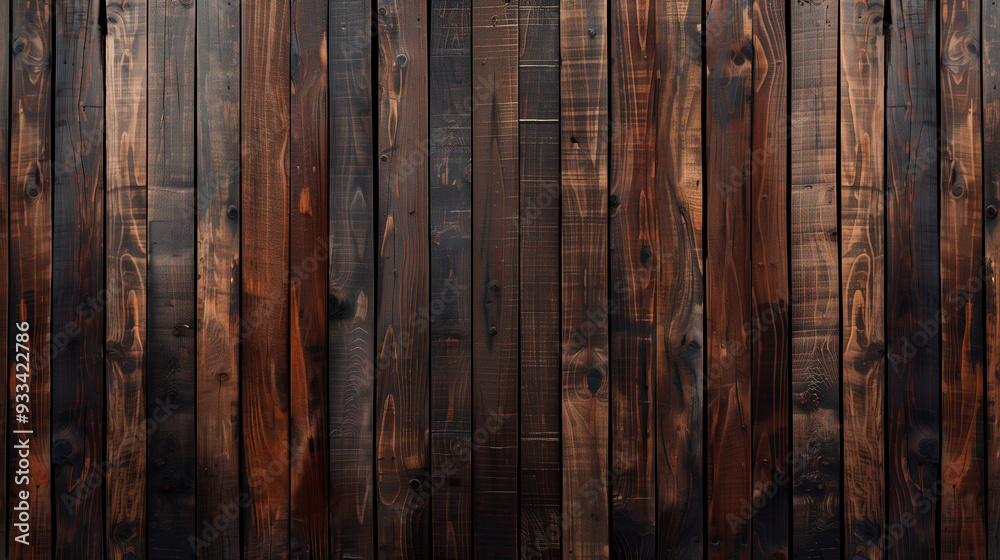 Wide wooden background from old plank boards. Rustic dark wood wall texture Wide wooden background from old plank boards. Rustic dark wood wall texture