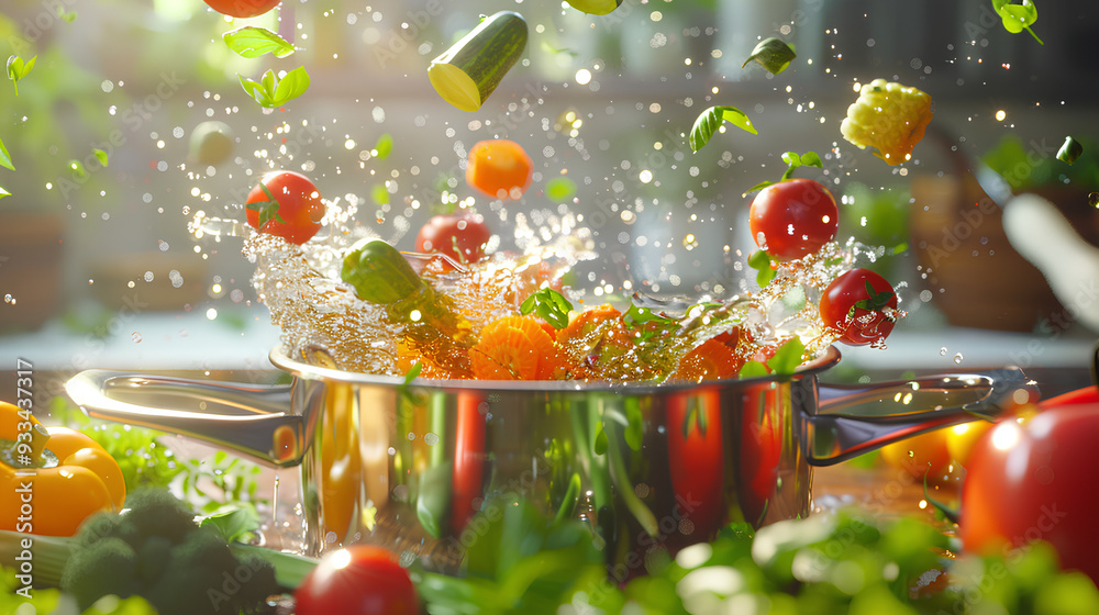 custom made wallpaper toronto digitalvegetable soup cooking animation