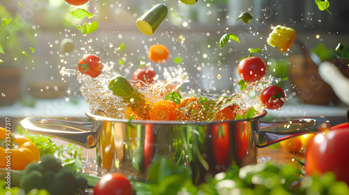 Wallpaper Mural vegetable soup cooking animation Torontodigital.ca