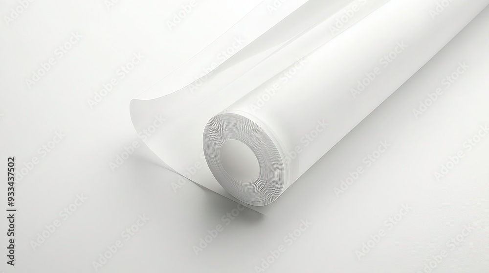 Vibrant close-up shot of blank white sticker sheet for crafting projects Vibrant close-up shot of blank white sticker sheet for crafting projects
