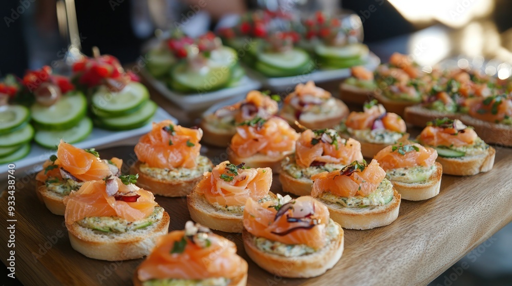 Appetizer Platter with Smoked Salmon Appetizer Platter with Smoked Salmon