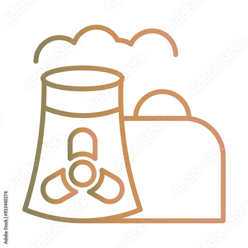 Nuclear Power Plant icon Design