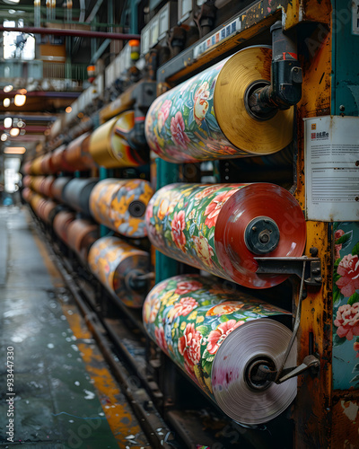 Wallpaper Mural Printing press for mass media production. Torontodigital.ca