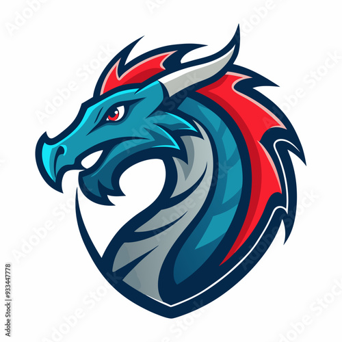 Wallpaper Mural Dragon art vector illustration Torontodigital.ca