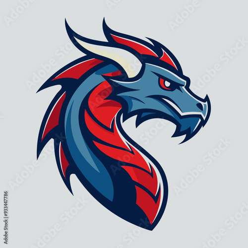 Wallpaper Mural Dragon art vector illustration Torontodigital.ca