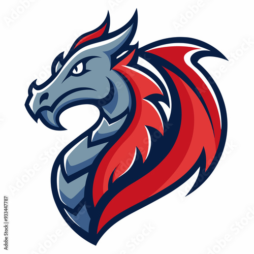 Wallpaper Mural Dragon art vector illustration Torontodigital.ca