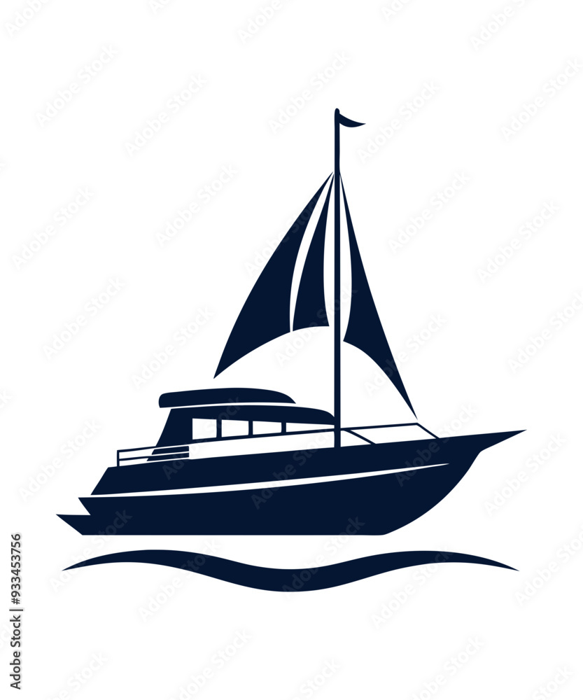 Yacht ship, water boat, yacht silhouette. Yacht ship, water boat, yacht silhouette.