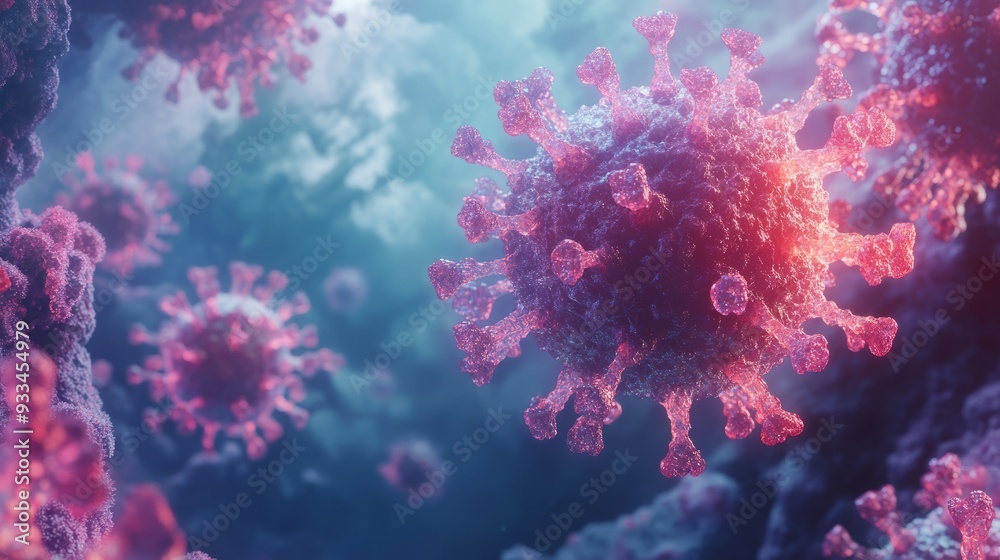 Corona Virus. Microbiology And Virology Concept Corona Virus. Microbiology And Virology Concept