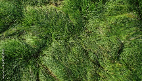 textura de grama com pequenas falhas e ervas daninhas, vista de topo