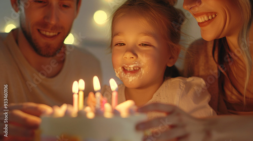 child with cake
