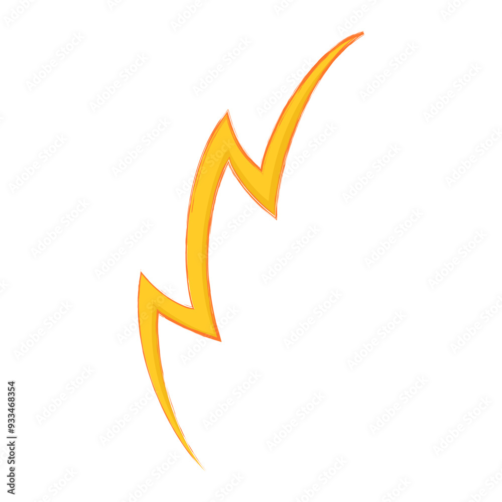 Curved Lightning Bolt Curved Lightning Bolt