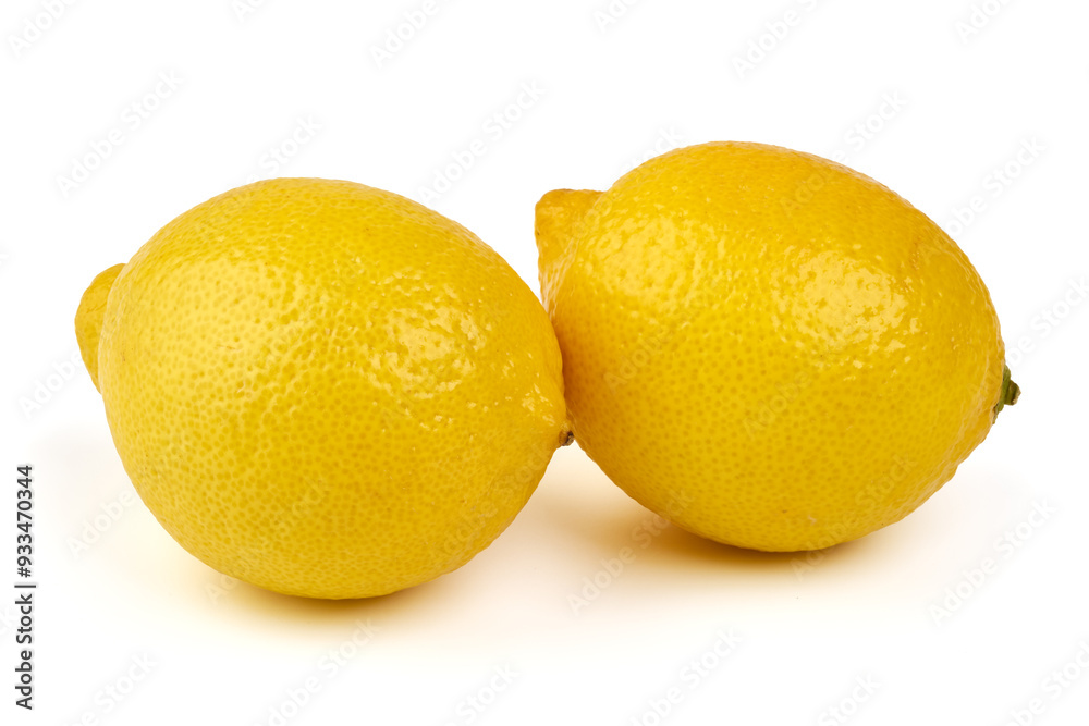 Fresh lemon fruits, isolated on white background. Fresh lemon fruits, isolated on white background.