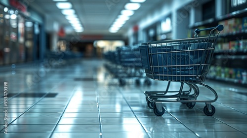 Wallpaper Mural shopping mall cart With the backdrop being a department store building. Torontodigital.ca