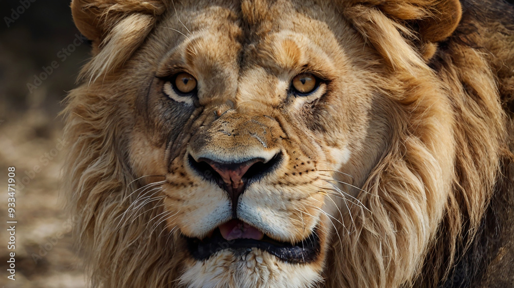 Fototapeta premium King of jungle Lion