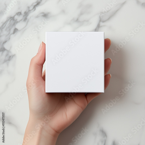Blank Card in Hand Mockup.
