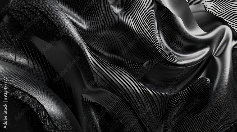 Fototapeta premium an abstract black / grey background that looks technical and would work for a innovative gym brand .generative ai
