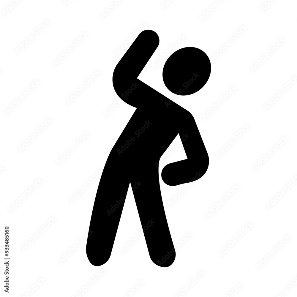 Stretching glyph icon Stretching glyph icon