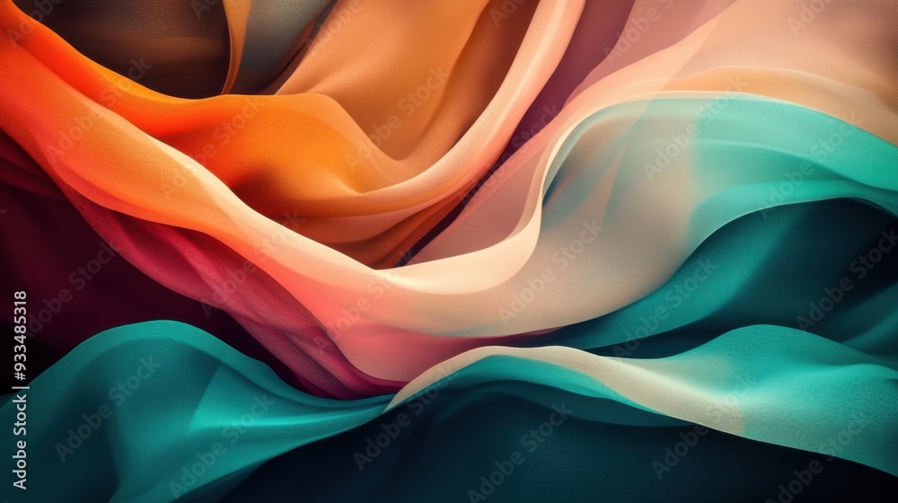 Flowing Fabric Art Flowing Fabric Art