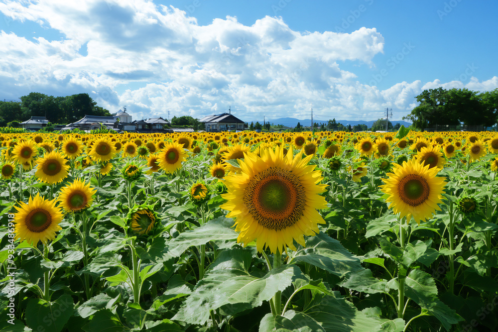 Obraz premium sunflower landscape