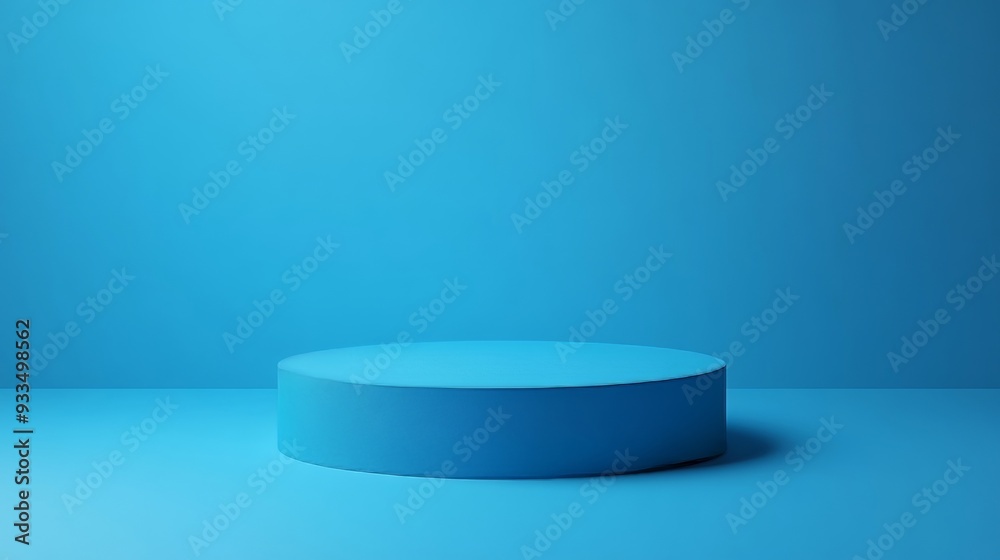 A blue square with a blue circle in the middle A blue square with a blue circle in the middle