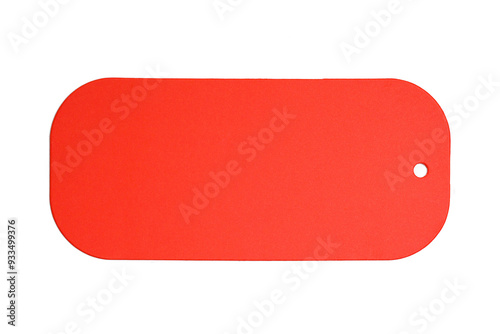 Red Sale Tag Label for Discount Promotions