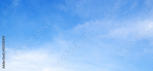 Fototapeta Naklejka Na Ścianę i Meble -  nature sky blue background, clear sky cloud, sunny day morning in winter, nature landscape daylight on afternoon summer, horizon spring.